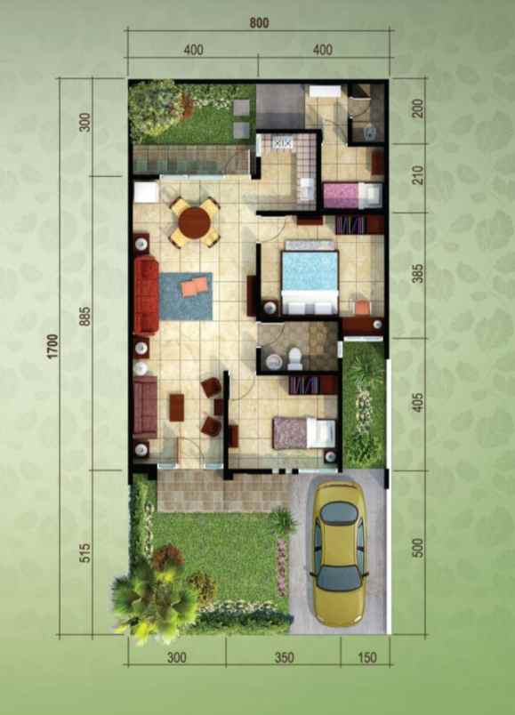 dijual rumah cluster fedora suvarna sutera tangerang