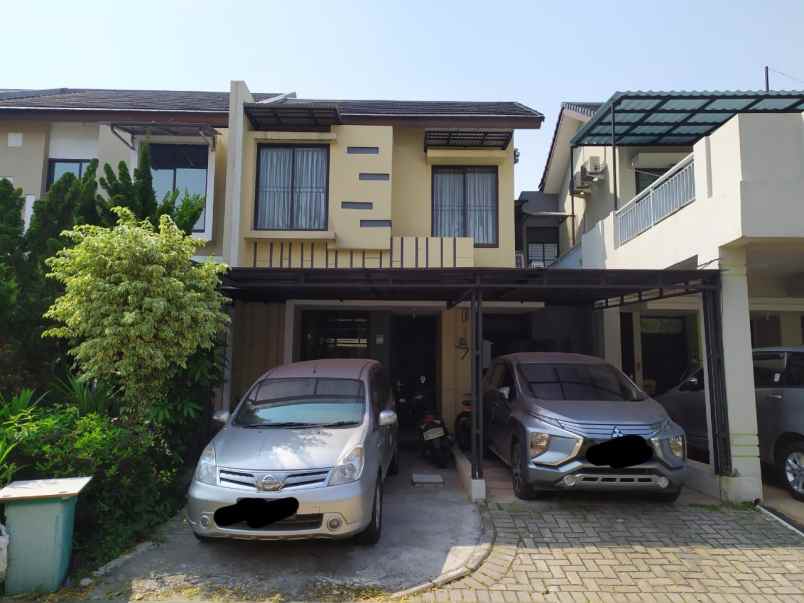 dijual rumah cluster fully furnished di casa jardin