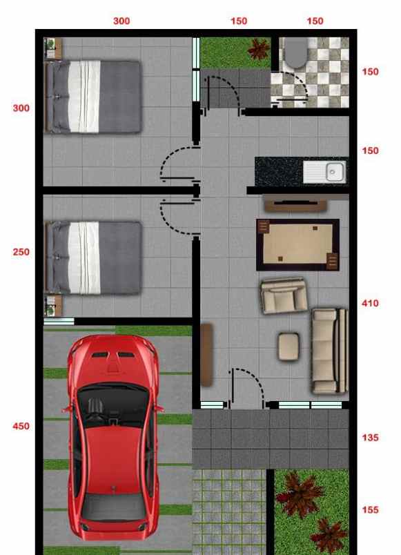 dijual rumah desa cinanjung