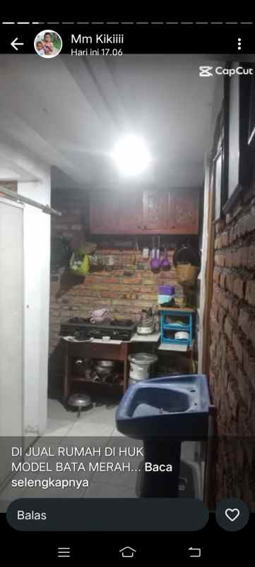 dijual rumah di jl jivit gang amid ujung rt 02 rw 03