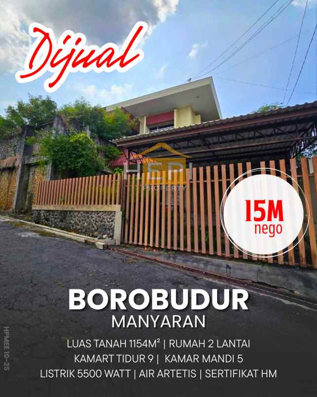 dijual rumah di manyaran borobudur semarang