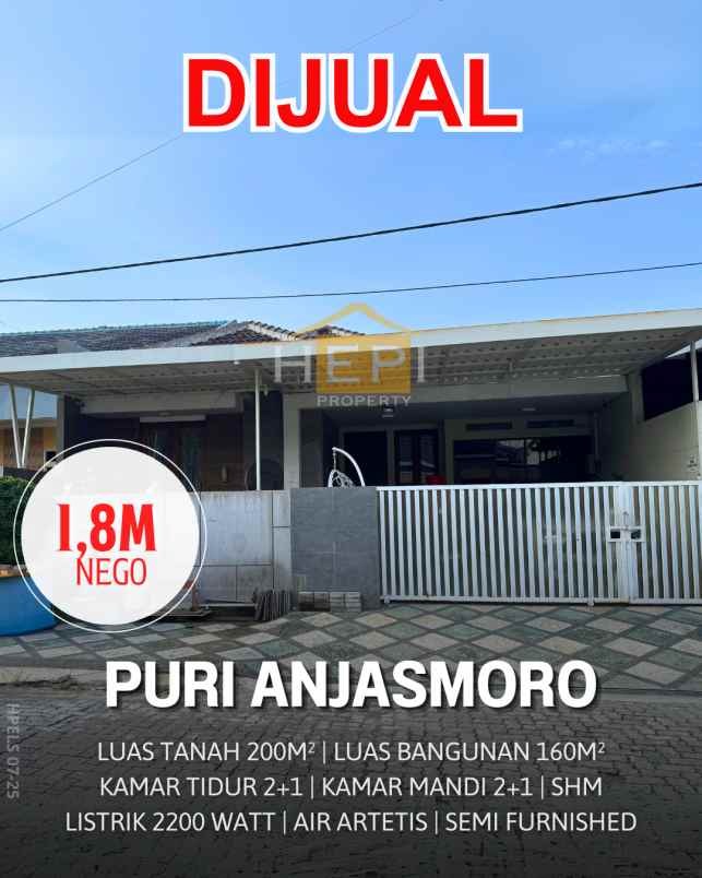 dijual rumah di puri anjasmoro semarang