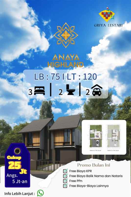 dijual rumah gondoriyo nglaiyan