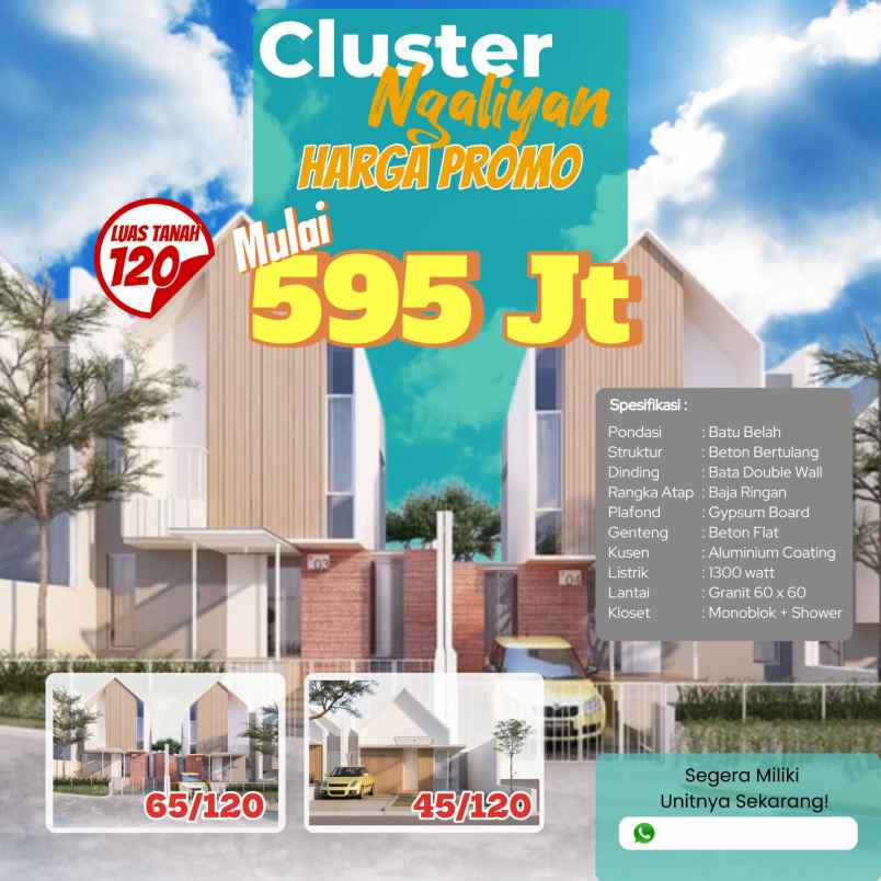 dijual rumah gondoriyo nglaiyan