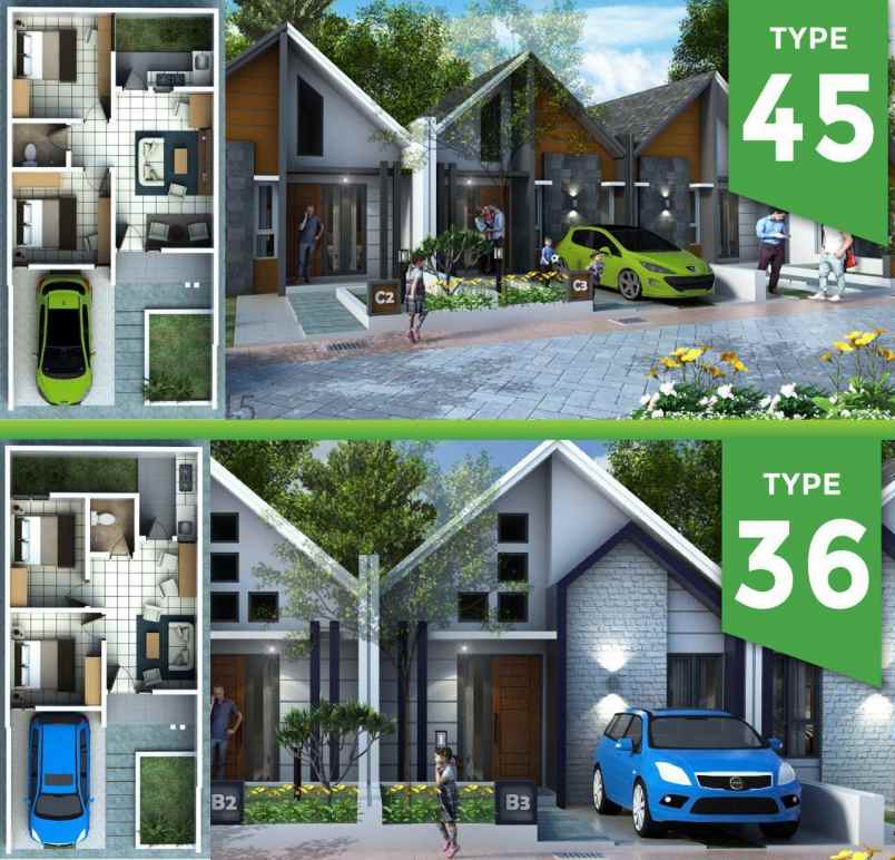 dijual rumah gs maryam residence taman