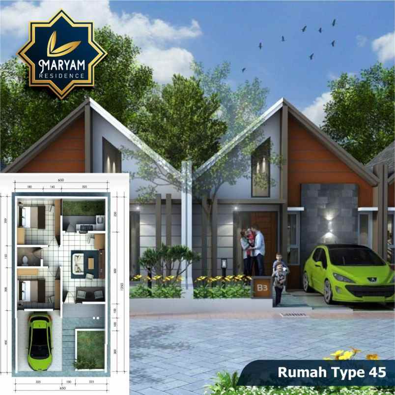 dijual rumah gs maryam residence taman