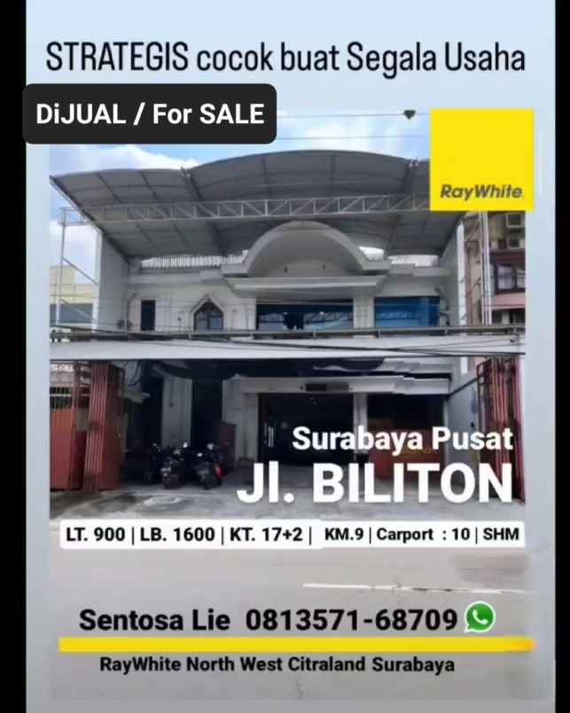 dijual rumah jalan biliton