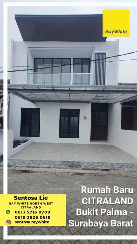 dijual rumah jalan bukit palma