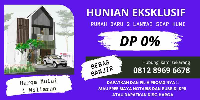 dijual rumah jalan juanda depok