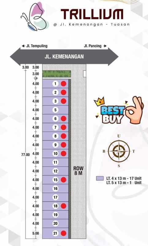 dijual rumah jalan kemenangan dekat