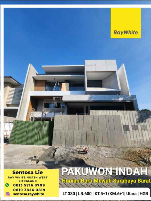 dijual rumah jalan pakuwon indah