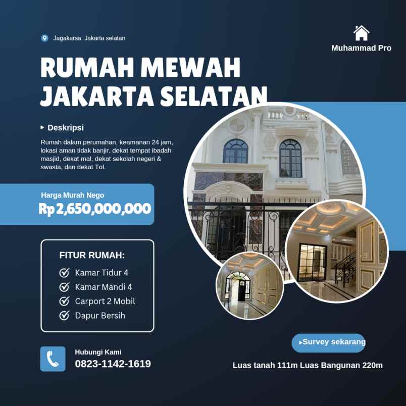 dijual rumah jalan raya jagakarsa