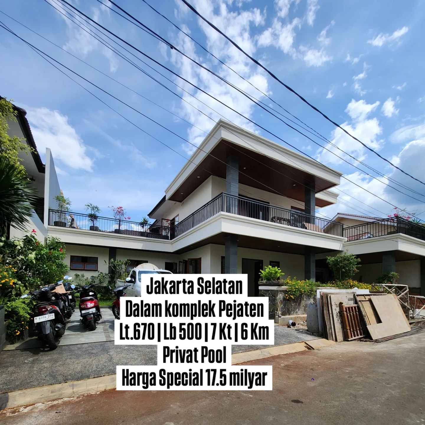 dijual rumah jalan raya pejaten jakarta