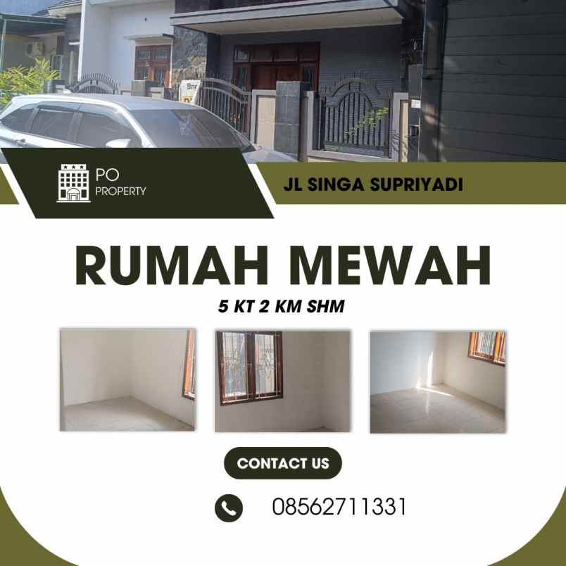 dijual rumah jalan singa kalicari