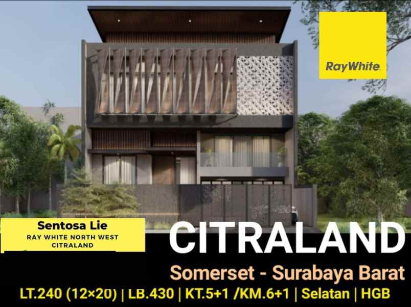 dijual rumah jalan somerset