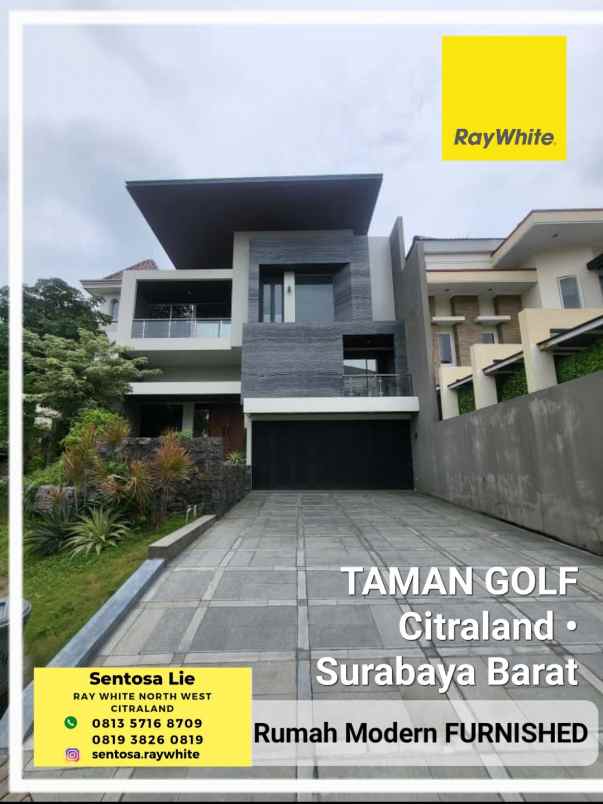 dijual rumah jalan taman golf