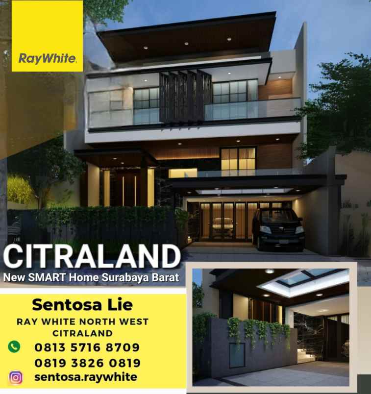 dijual rumah jalan waterfront citraland