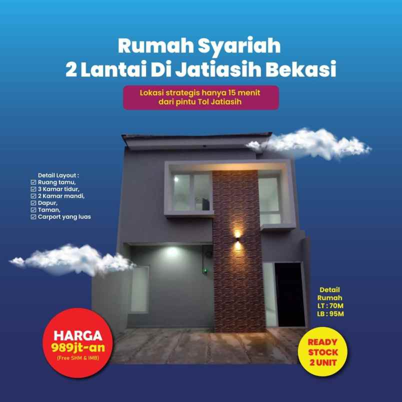 dijual rumah jatiasih bekasi timur