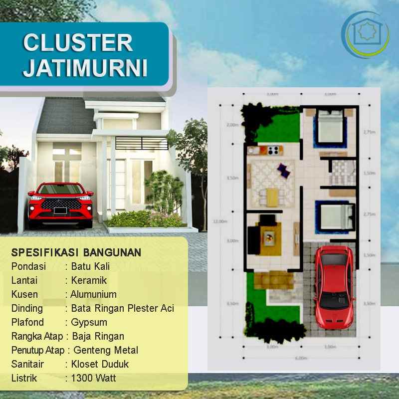 dijual rumah jatimurni pondok melati