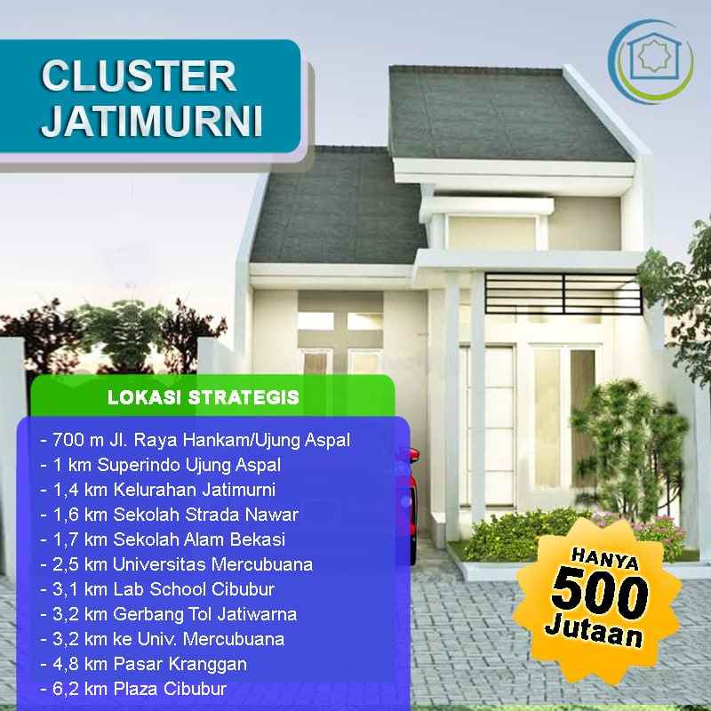 dijual rumah jatimurni pondok melati