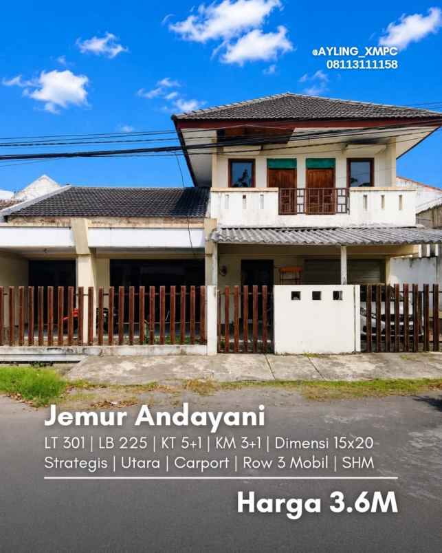 dijual rumah jemursari