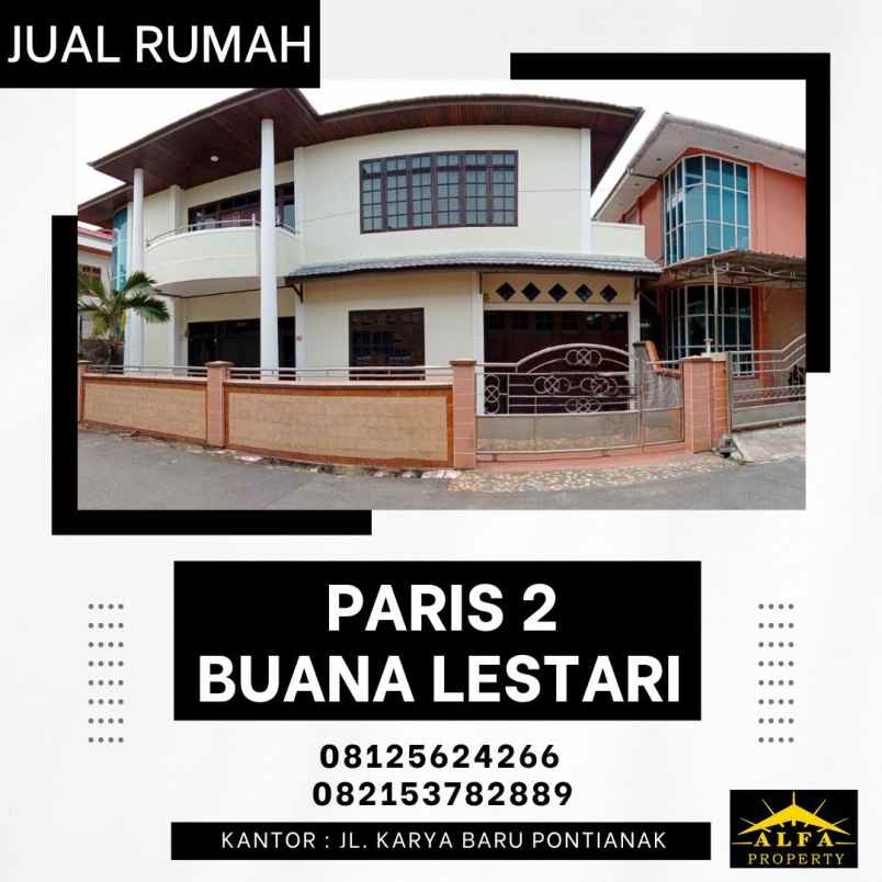 dijual rumah jl parit haji husin 2 komp