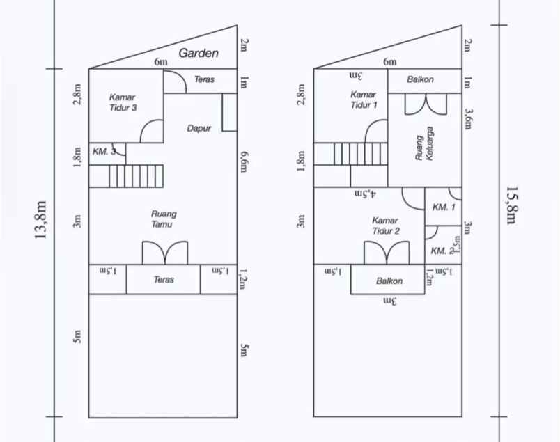 dijual rumah jl pitara raya