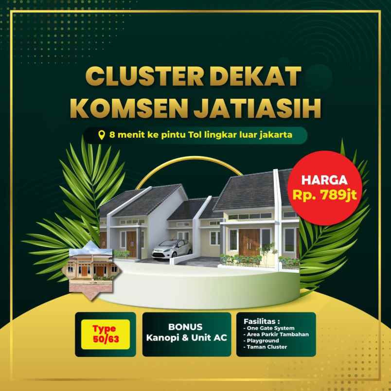 dijual rumah jl swatantra jatirasa