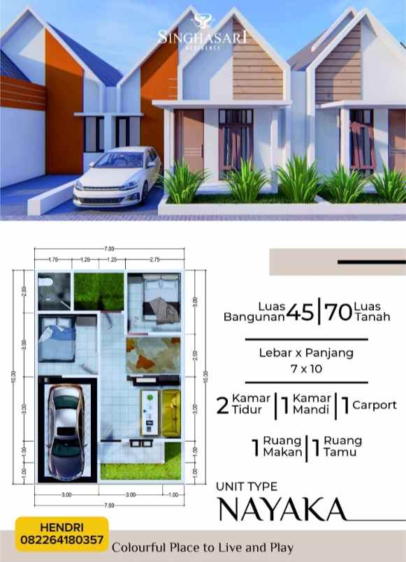 dijual rumah jl untung suropati ds