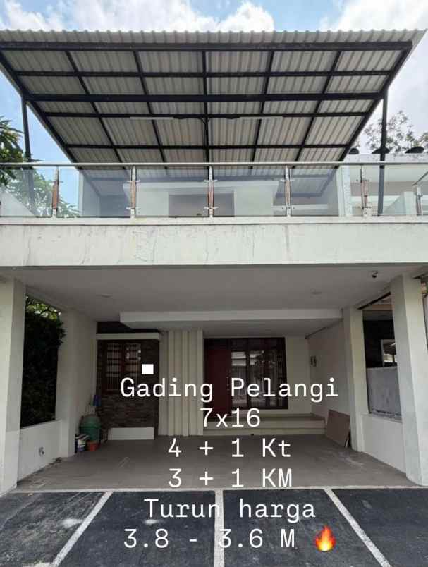 dijual rumah pelangi the gading residence