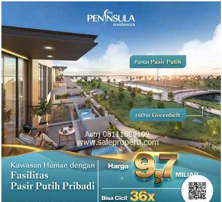 dijual rumah peninsula residence pik2