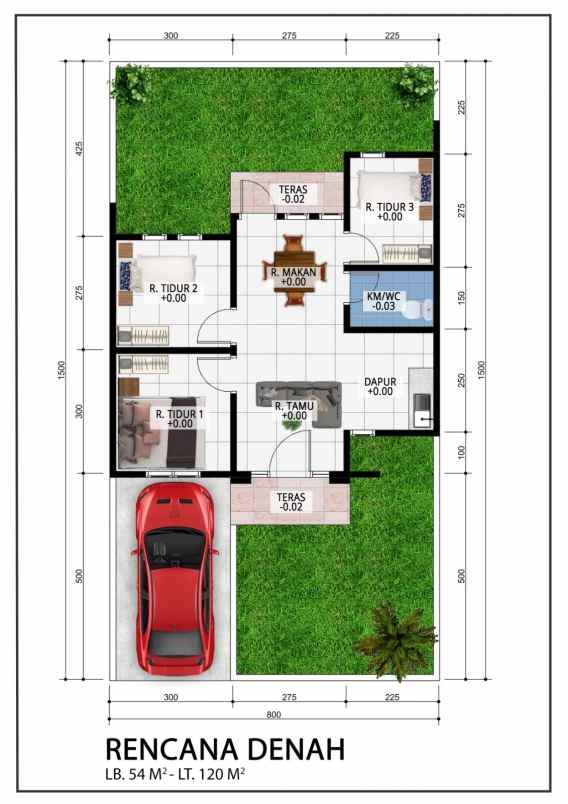 dijual rumah perum mandiri residence