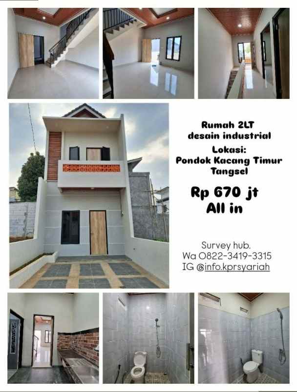 dijual rumah pondok kacang timur