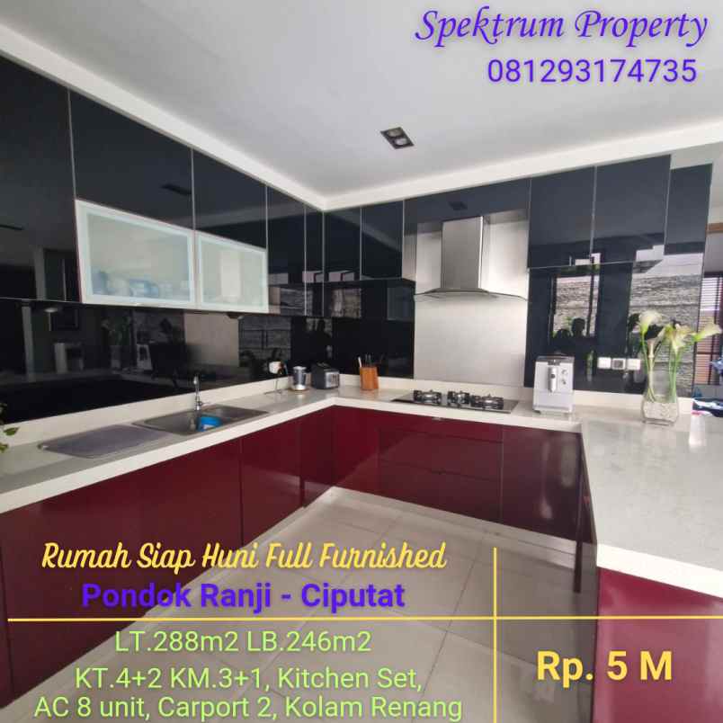 dijual rumah pondok ranji ciputat