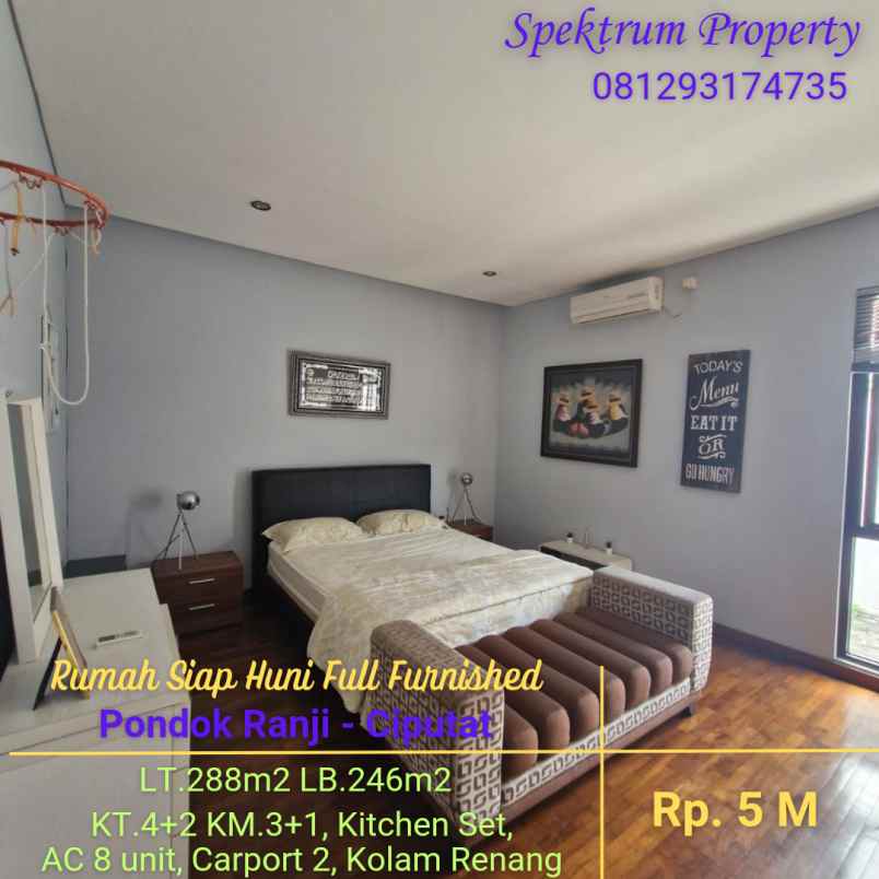 dijual rumah pondok ranji ciputat