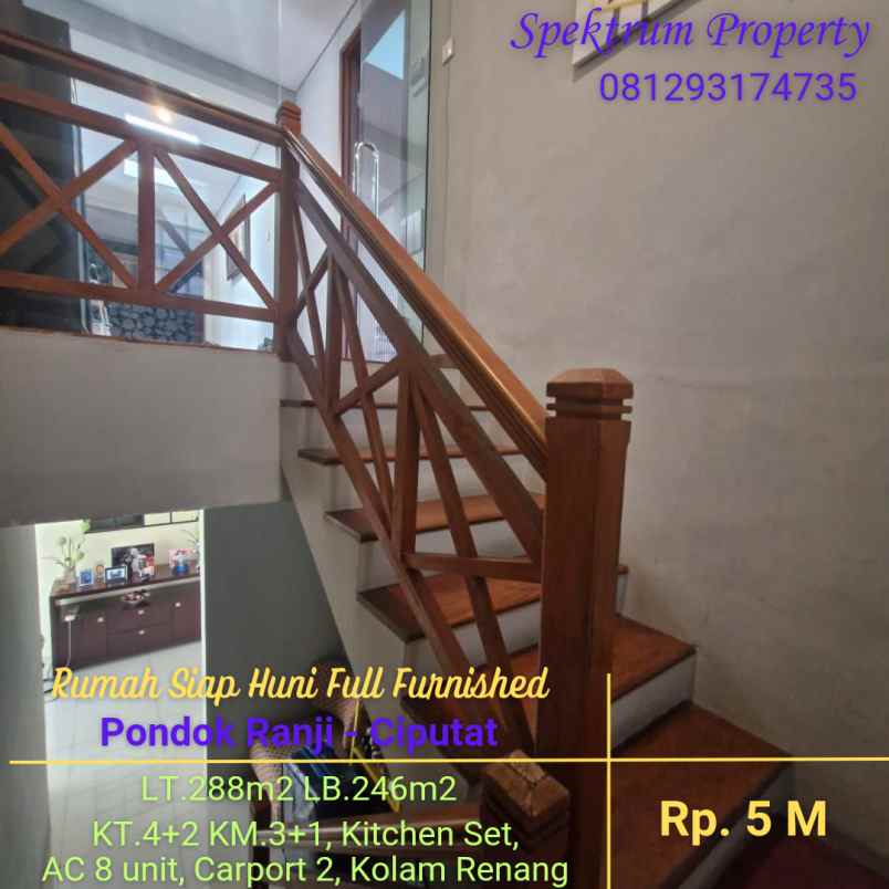 dijual rumah pondok ranji ciputat