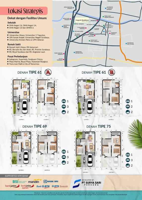 dijual rumah prapen indah