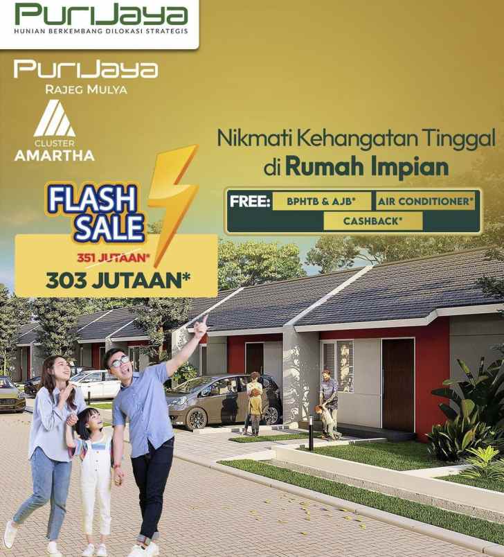 dijual rumah puri jaya rajeg mulya