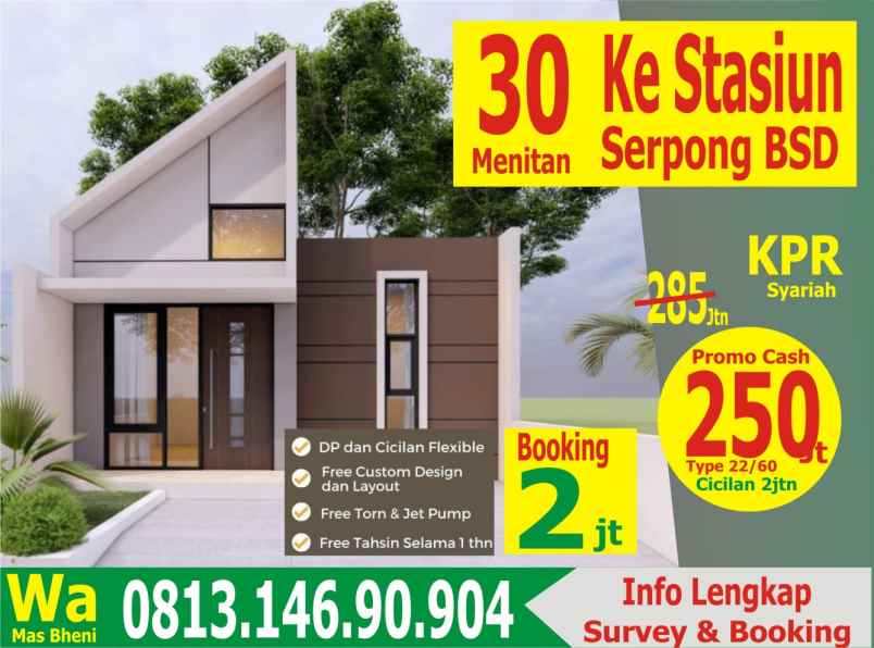 dijual rumah serpong