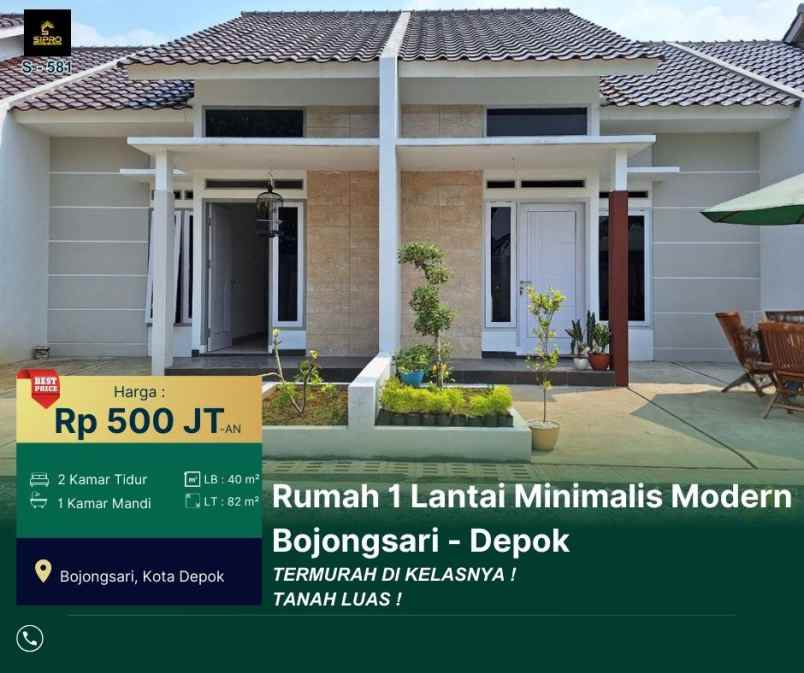 dijual rumah sip 581