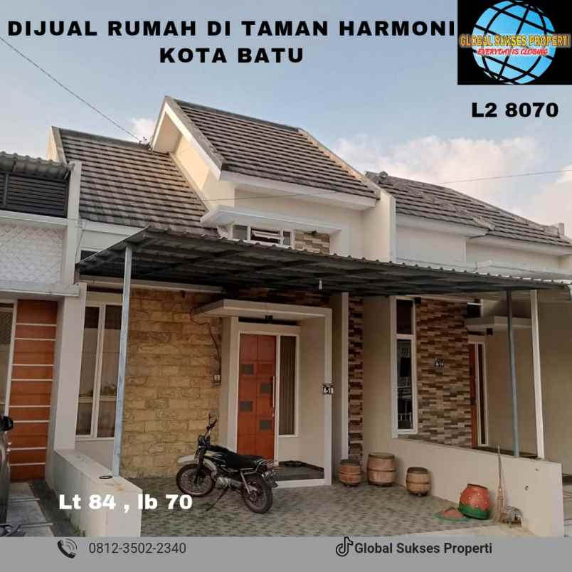 dijual rumah taman harmoni cluster