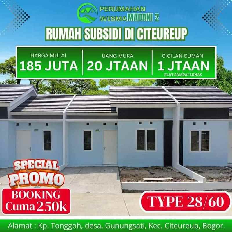 dijual rumah wisma madani 2 citeureup bogor