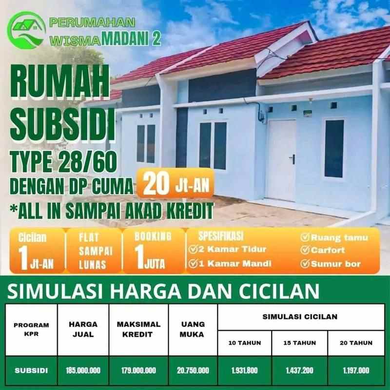 dijual rumah wisma madani 2 citeureup bogor