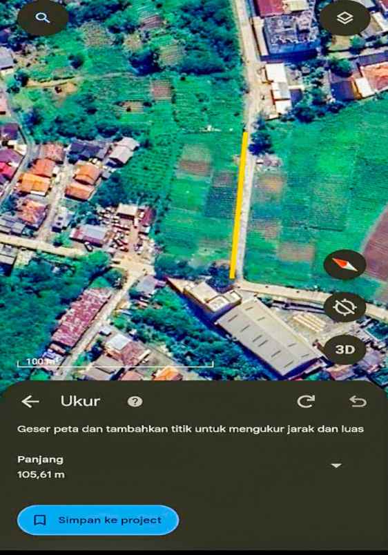 dijual tanah 39 000 m2 di sukarami palembang