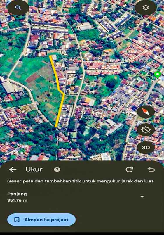 dijual tanah 39 000 m2 di sukarami palembang