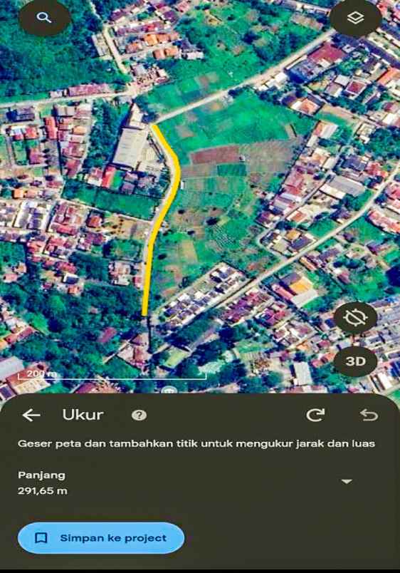 dijual tanah 39 000 m2 di sukarami palembang