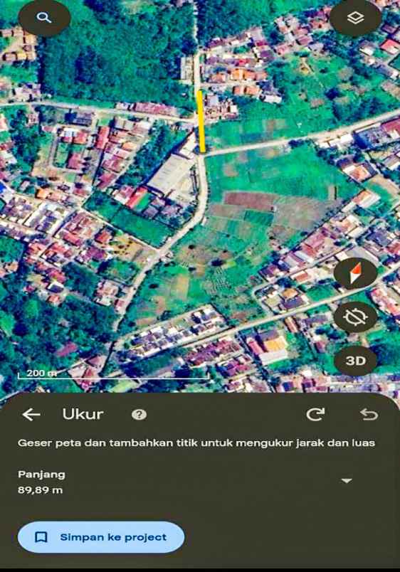 dijual tanah 39 000 m2 di sukarami palembang