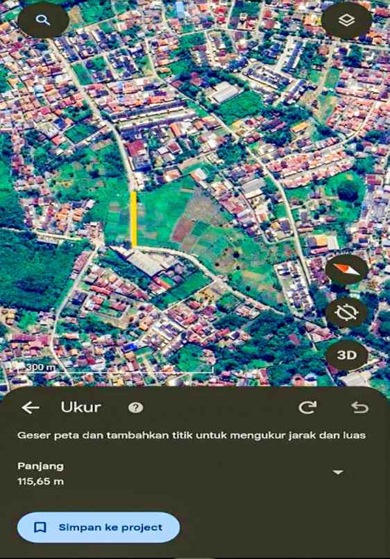 dijual tanah 39 000 m2 di sukarami palembang