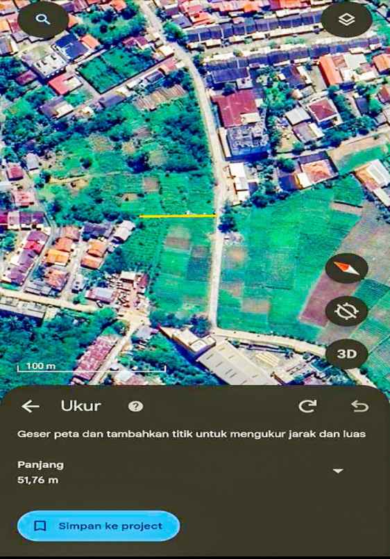 dijual tanah 39 000 m2 di sukarami palembang