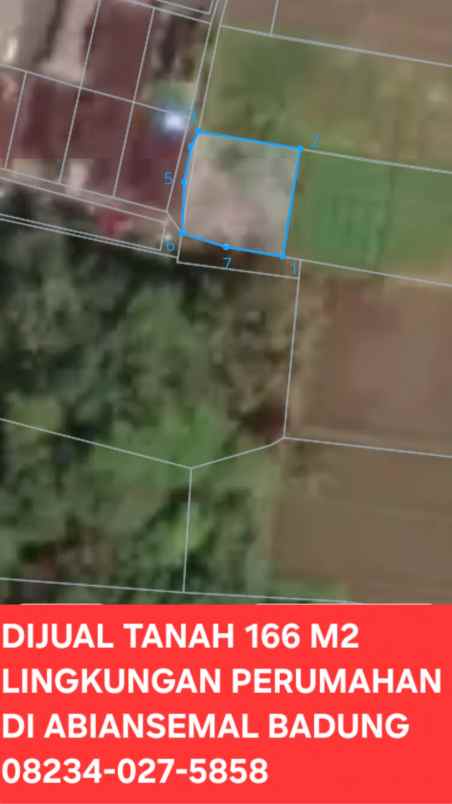 dijual tanah abiansemal badung bali